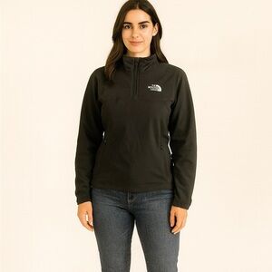 The North Face Apex Size Medium Black 1/4 Zip Pullover Top